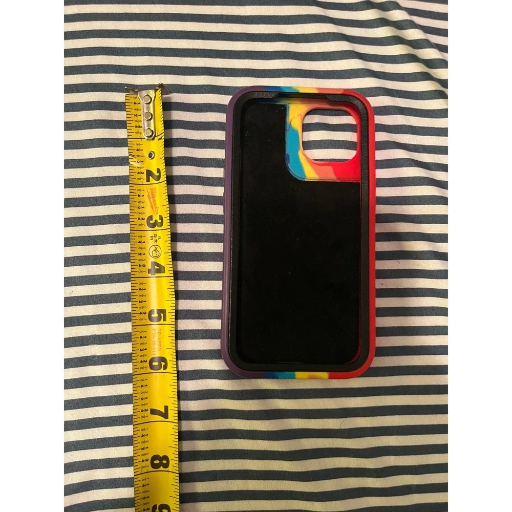 Unbranded iPhone 13 Case Rainbow Pride Stripe Protective Textured Shell 6 Inch